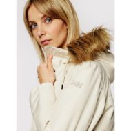 Parka da donna imbottito e impermeabile, con leggera imbottitura, vita regolabile e cappuccio imbottito in pile.