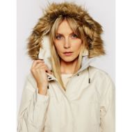 Parka da donna imbottito e impermeabile, con leggera imbottitura, vita regolabile e cappuccio imbottito in pile.