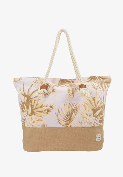 Progettata con una tela di cotone resistente, la Paradise Cove Tote è una borsa da spiaggia da donna perfetta per la stagione estiva.