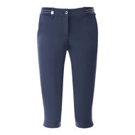 Pantalone donna in tessuto stretch Drymatic, che consente una rapida asciugatura ed evaporazione dell'umidità in modo permanente, grazie all'innovativo ed ecologico finissaggio Plasmatic.