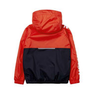 Una classica giacca HH da pioggia per bambini con divertenti colori a contrasto.