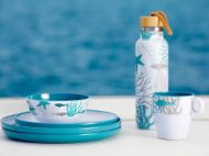 Tazza mug in melamina con base in gomma antiscivolo, perfetta per la navigazione. Marine Business