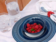 Il piatto piano di melamina è di grande dimensioni e forma parte delle stoviglie di melamina infrangibile della collezione Sailor Soul 