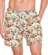Zeybra - Costume da bagno made in Italy uomo birra bianco 100% poliestere veloce nell’asciugatura.