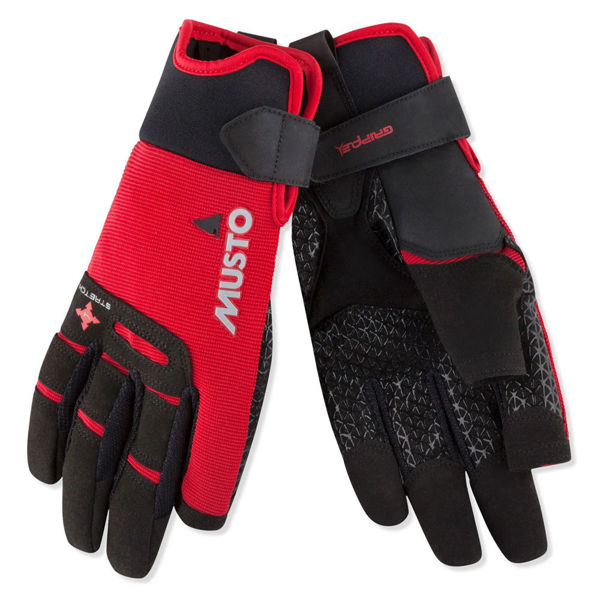 Musto Performance LF Gloves: Una struttura in mesh dinamico elasticizzato in 4 direzioni combina un comfort anatomico traspirante con uno spettro completo di movimento.