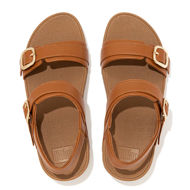 I sandali FitFlop Lulu in pelle con cinturino posteriore marrone chiaro sono perfetti per il divertimento estivo!
