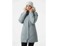 Parka da donna imbottito e completamente impermeabile dalla silhouette femminile.