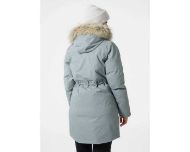 Parka da donna imbottito e completamente impermeabile dalla silhouette femminile.