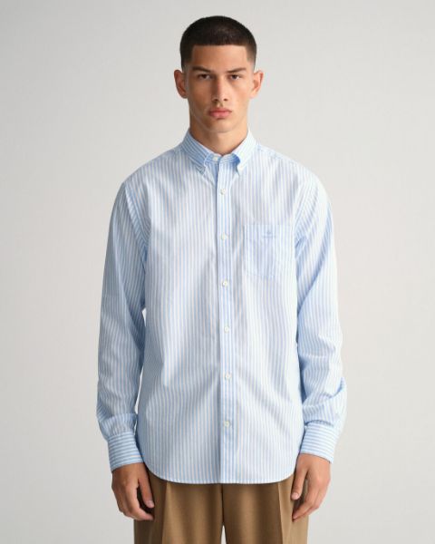 Camicia Gant in broadcloth a righe regular fit