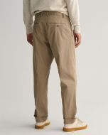 Gant Pantaloni da abito affusolati in cotone relaxed fit