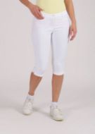 Chervò  Pantaloni Capri Spadoni Donna Bianco	