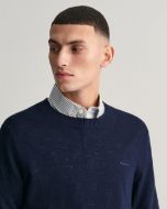 Gant Cotton Linen C-Neck Uomo