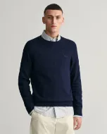 Gant Cotton Linen C-Neck Uomo