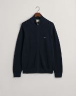 Gant Cotton Pique Zip Cardigan Uomo