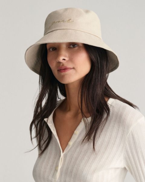 Gant Linen Bucket Hat Donna