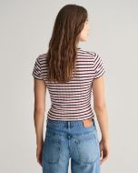 Gant T-shirt M/C a coste a righe Donna