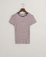 Gant T-shirt M/C a coste a righe Donna