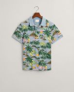 Gant Polo Stampa Maniche Corte Hawaii Uomo