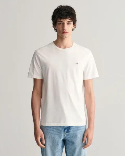 Gant T-shirt Shield regular fit Uomo White