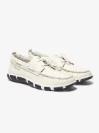 Immagine di TBS Mocassino Janaele Pelle Donna Bianco/Blu.