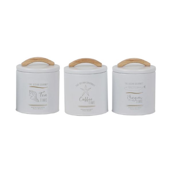 MB Barattoli Cucina Piccoli Menorca (3pz) White