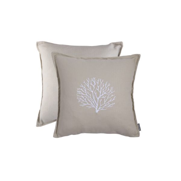MB Cuscino Ricamato + Aruba Sabbia 45x45 (1pz)