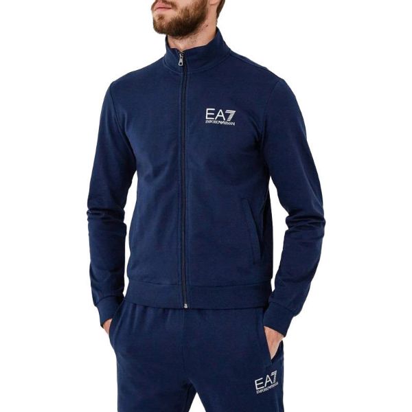 EA7 Tuta sportiva in cotone con zip intera Uomo