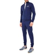 EA7 Tuta sportiva in cotone con zip intera Uomo