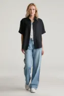 Gant Camicia a maniche corte  in lino Donna
