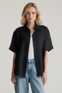 Gant Camicia a maniche corte  in lino Donna