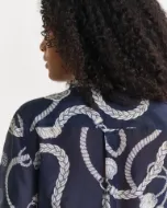 Gant Camicia in seta e cotone con stampa Sailing reg fit Donna