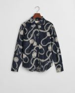 Gant Camicia in seta e cotone con stampa Sailing reg fit Donna
