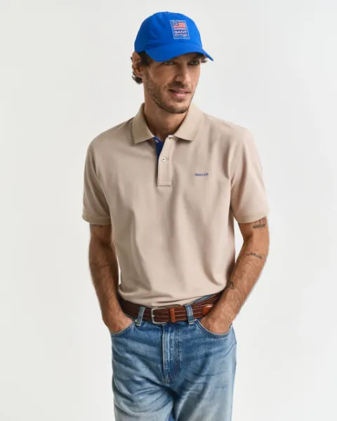 Gant Polo in piqué a contrasto SS Uomo