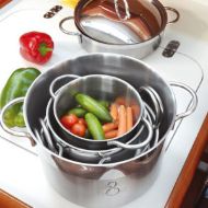 MB Batteria di Cucina Impiilabile Inox (11 Pz)