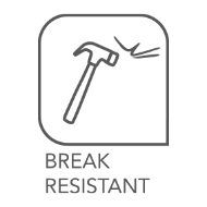 Piatto Da Dessert In Melamina Maldivas Blue (Set 6 Pz)