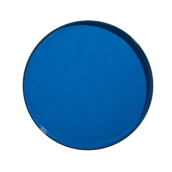 Piatto Piano In Melamina Maldivas Blu, Set 6 Pz