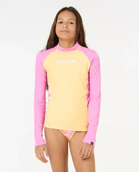 Immagine di Rip Curl Classic Surf Long Sleeve Rash Vest - Girls