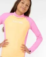 Immagine di Rip Curl Classic Surf Long Sleeve Rash Vest - Girls