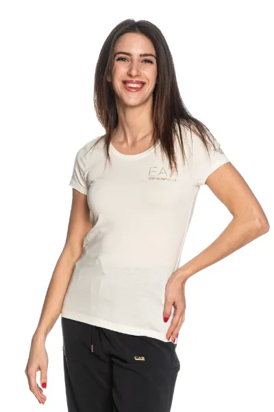  t-shirt EA7 in jersey di misto cotone