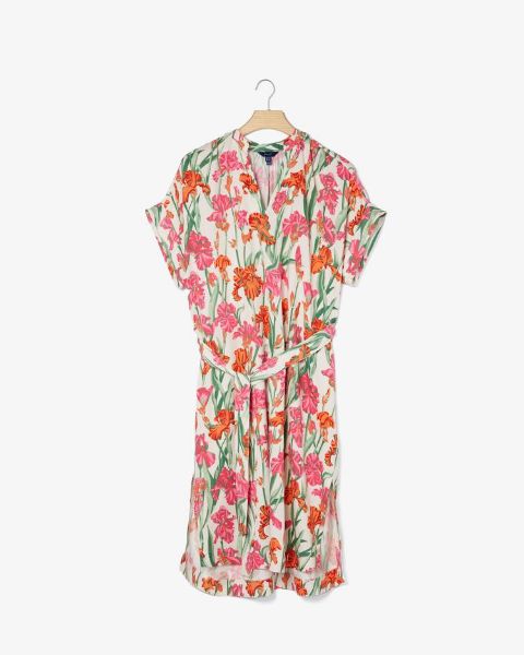 Gant Relaxed Iris Print Caftan Dress Donna