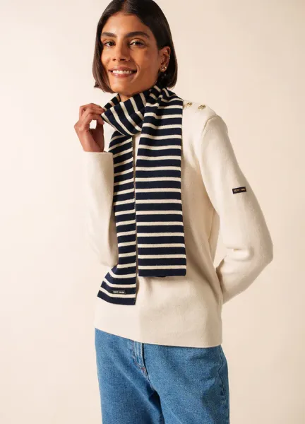 Saint James Sciarpa a Righe Unisex M/E