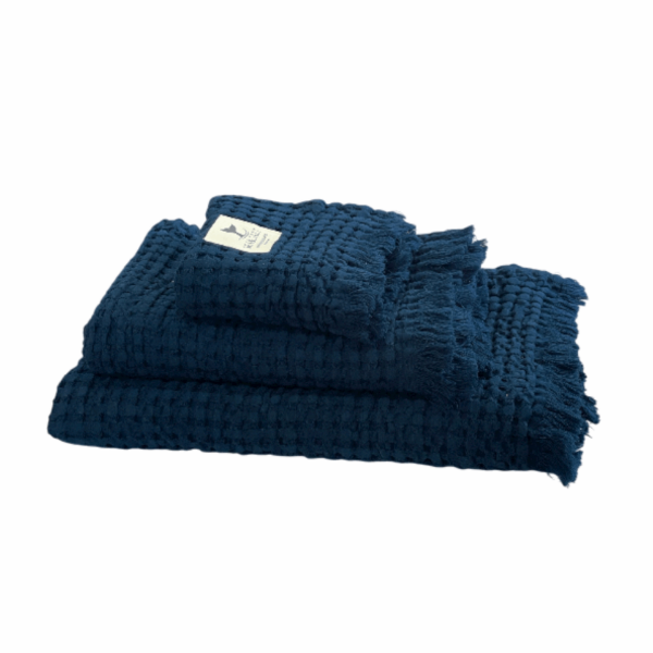 MB Sea & Salt Set Asciugamani Nido d'ape Navy (3Pz)