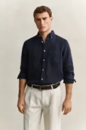 Gant Camicia lino regular fit Uomo