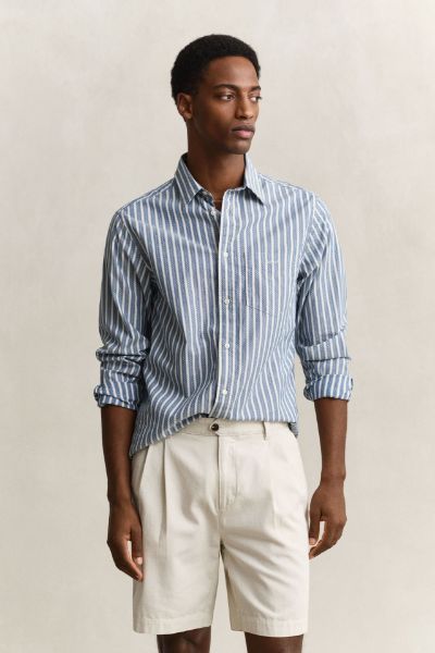 Gant Camicia a righe a spina di pesce regular fit Uomo