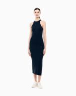 EA7 Abito in Viscosa Stretch a costine Donna