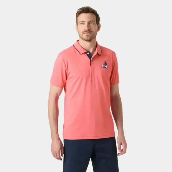 HH Driftline Polo Uomo 098 Sunset Pink