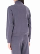 EA7 Felpa in misto modal stretch Donna Grigio piombo