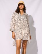 Watercult Camicia da Spiaggia Black-silver Donna