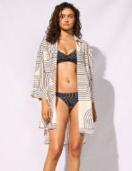 Watercult Camicia da Spiaggia Black-silver Donna