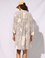 Watercult Camicia da Spiaggia Black-silver Donna